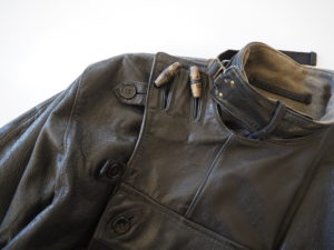 1950's Swedish Military Black Leather Motorcycle Jacket | THINK